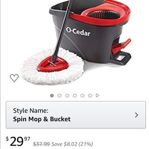O-Cedar Spin Mop and Bucket— NEW
